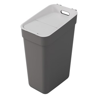 Ciemnoszary kosz na śmieci Curver Ready To Collect, 30 l