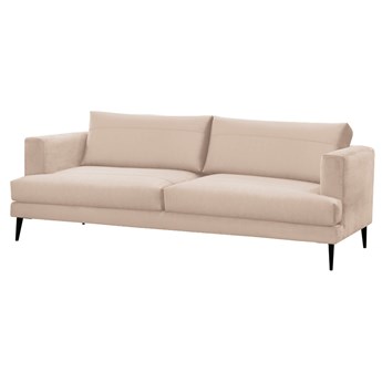 SELSEY Sofa trzyosobowa Dragato beżowy welur