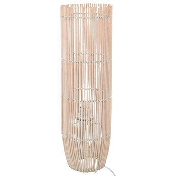 vidaXL Lampa podłogowa, wiklina, biała, 52 cm, E27