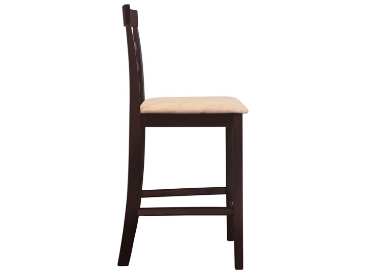 vidaXL Drewniane, brązowe meble barowe: stół i 4 krzesła Kolor Brązowy Pomieszczenie Jadalnia