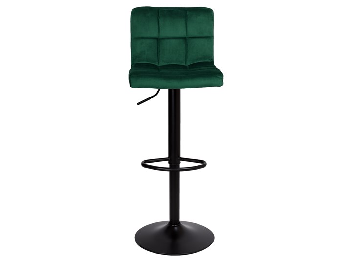 Krzesło obrotowe Arako Black ciemnozielone Velvet Wysokość siedziska 63 cm Metal Głębokość 38 cm Welur Wysokość 107 cm Wysokość 87 cm Pomieszczenie Kuchnia