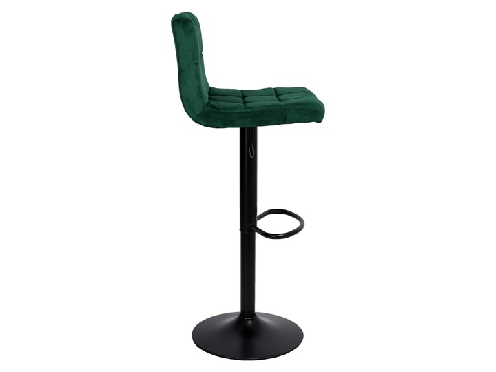 Krzesło obrotowe Arako Black ciemnozielone Velvet Wysokość 107 cm Metal Welur Wysokość 87 cm Głębokość 38 cm Kolor Zielony