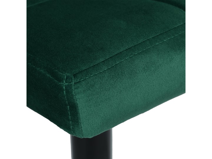 Krzesło obrotowe Arako Black ciemnozielone Velvet Welur Głębokość 38 cm Metal Wysokość 107 cm Wysokość 87 cm Kolor Zielony
