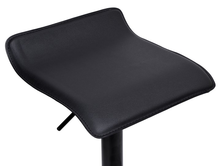 Krzesło obrotowe Porti Black czarne Wysokość 63 cm Wysokość 83 cm Głębokość 38 cm Skóra ekologiczna Kolor Czarny