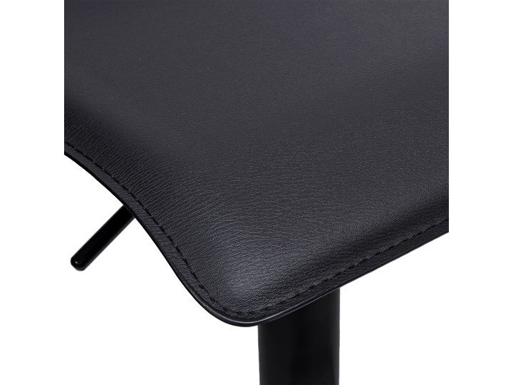 Krzesło obrotowe Porti Black czarne Wysokość 63 cm Głębokość 38 cm Skóra ekologiczna Wysokość 83 cm Rodzaj(n) Krzesła