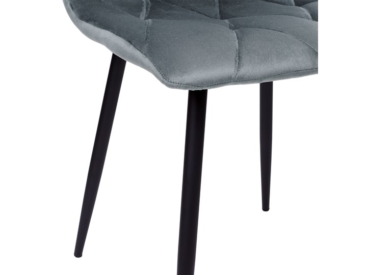 Krzesło tapicerowane Madison aksamitne grafitowe Tkanina Głębokość 56 cm Metal Rodzaj(n) Krzesła Tworzywo sztuczne Welur Szerokość 44 cm Wysokość 88 cm Kategoria Krzesła kuchenne