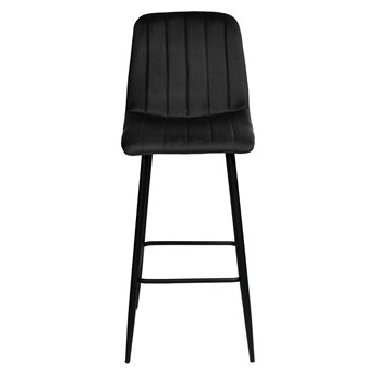 Krzesło barowe Toronto czarne Velvet