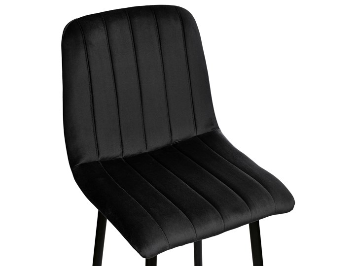 Krzesło barowe Toronto czarne Velvet Rodzaj(n) Krzesła Tkanina Wysokość 110 cm Metal Szerokość 43 cm Głębokość 50 cm Skóra Styl Nowoczesny