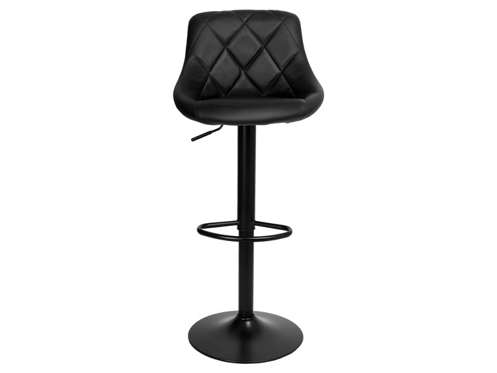 Krzesło obrotowe Cydro Black czarne Pomieszczenie Kuchnia Skóra ekologiczna Metal Głębokość 38 cm Pomieszczenie Biuro i pracownia