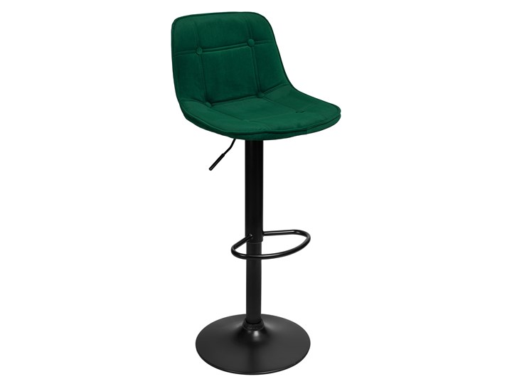 Krzesło obrotowe Belfast ciemnozielone velvet Welur Wysokość 106 cm Tkanina Wysokość 86 cm Styl Industrialny Głębokość 38 cm Rodzaj(n) Krzesła