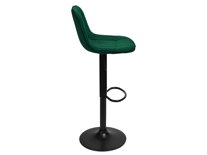 Krzesło obrotowe Belfast ciemnozielone velvet Wysokość 86 cm Głębokość 38 cm Welur Wysokość 106 cm Tkanina Kolor Zielony