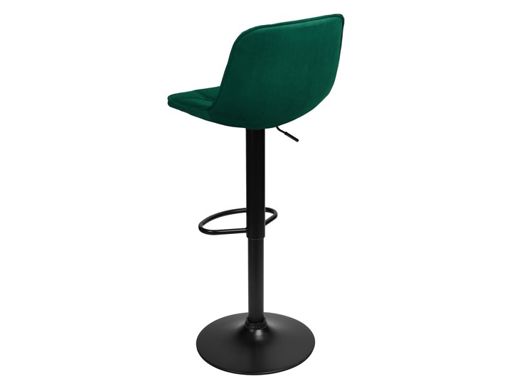 Krzesło obrotowe Belfast ciemnozielone velvet Wysokość 86 cm Welur Tkanina Wysokość 106 cm Głębokość 38 cm Styl Vintage
