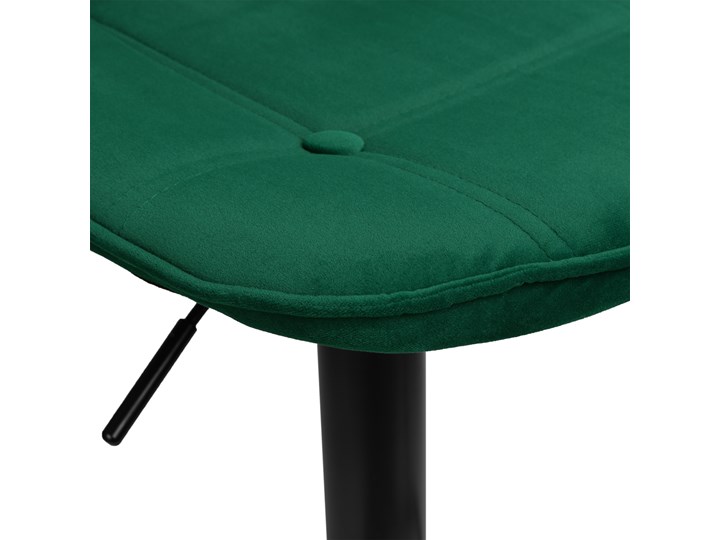 Krzesło obrotowe Belfast ciemnozielone velvet Głębokość 38 cm Welur Wysokość 106 cm Wysokość 86 cm Tkanina Pomieszczenie Biuro i pracownia