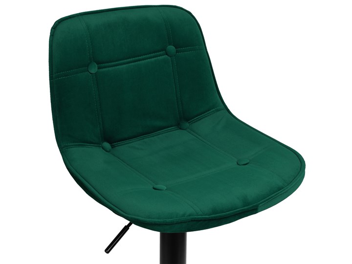 Krzesło obrotowe Belfast ciemnozielone velvet Głębokość 38 cm Tkanina Wysokość 106 cm Wysokość 86 cm Welur Styl Industrialny