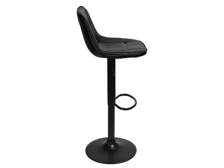 Krzesło obrotowe Belfast czarne Tkanina Głębokość 38 cm Wysokość 86 cm Wysokość 106 cm Styl Vintage Skóra ekologiczna Styl Industrialny