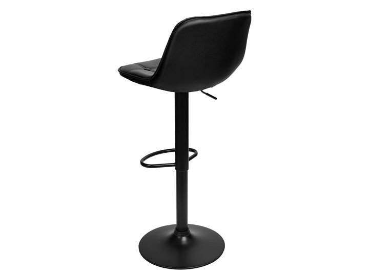 Krzesło obrotowe Belfast czarne Tkanina Głębokość 38 cm Wysokość 106 cm Wysokość 86 cm Skóra ekologiczna Styl Vintage
