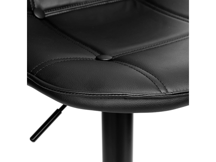 Krzesło obrotowe Belfast czarne Wysokość 86 cm Skóra ekologiczna Tkanina Głębokość 38 cm Wysokość 106 cm Rodzaj(n) Krzesła