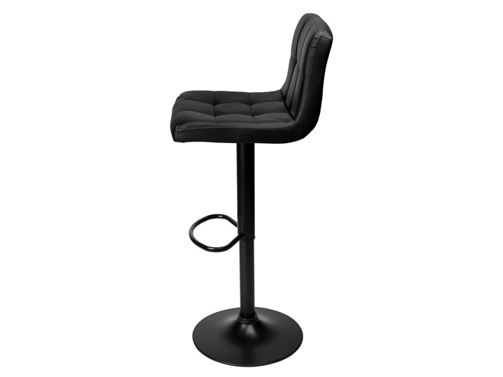 Krzesło obrotowe Arako Black czarne Wysokość 107 cm Wysokość 87 cm Głębokość 38 cm Skóra ekologiczna Wysokość siedziska 63 cm