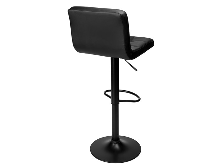 Krzesło obrotowe Arako Black czarne Głębokość 38 cm Wysokość 87 cm Skóra ekologiczna Wysokość 107 cm Pomieszczenie Biuro i pracownia