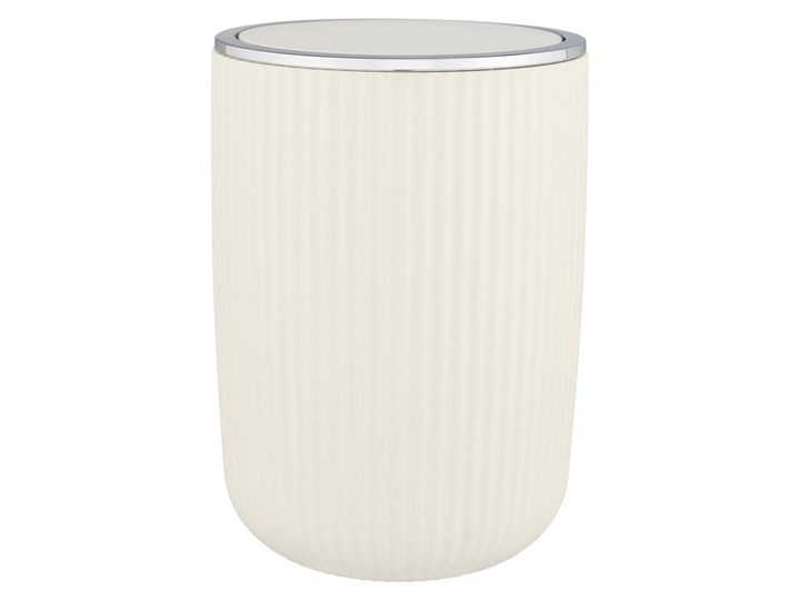 Kremowy kosz na śmieci Wenko Agropoli, wys. 27 cm Tworzywo sztuczne Pojemność 5,5 l