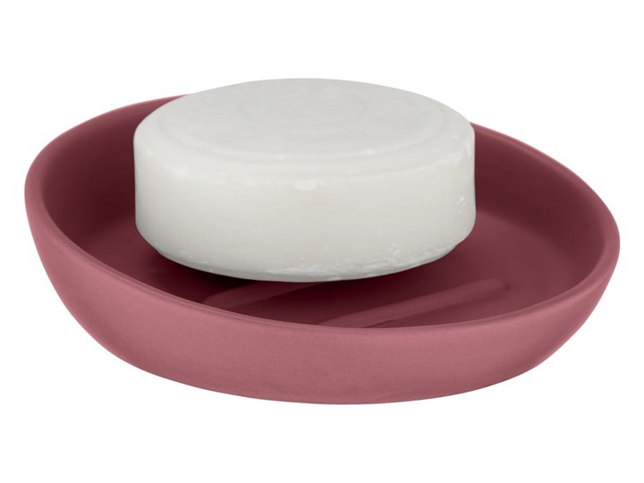 Różowa ceramiczna mydelniczka Wenko Badi Mydelniczki Ceramika Kolor Różowy