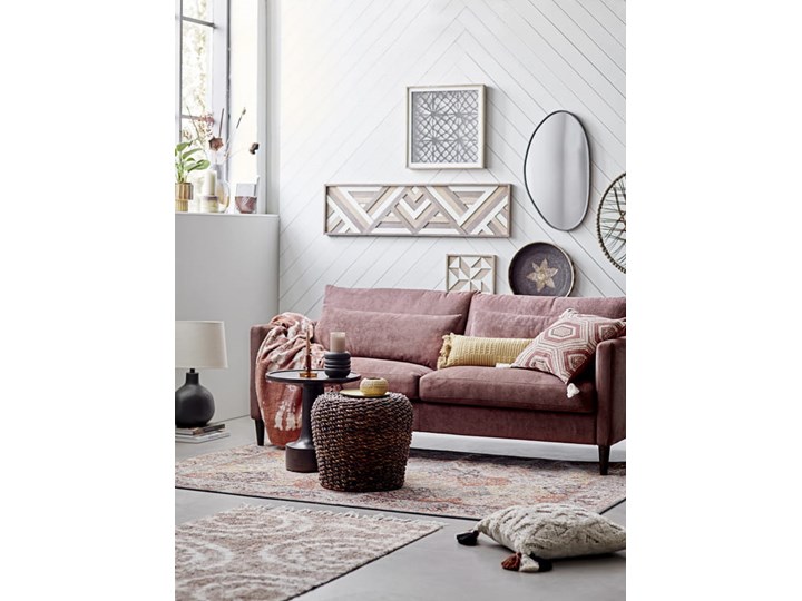 DYWAN DALINA RED VINTAGE BLOOMINVILLE Wzór Patchworkowy Dywany Poliester Bawełna Prostokątny Kolor Czerwony