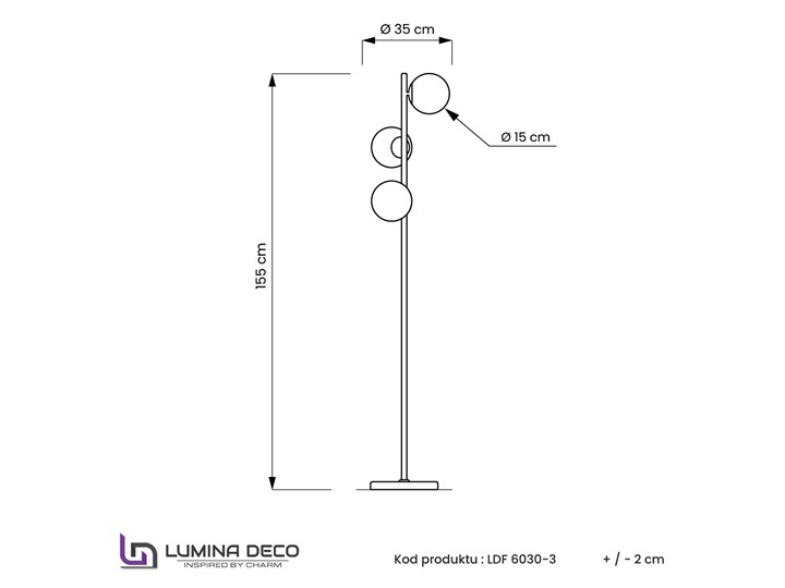 LAMPA STOJĄCA PODŁOGOWA CHROMOWANA FREDICA W3 Lampa dekoracyjna Metal Lampa z abażurem Szkło Styl Tradycyjny Lampa z regulacją wysokości Lampa z kloszem Kategoria Lampy podłogowe
