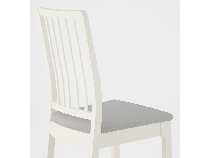 IKEA EKEDALEN / EKEDALEN Stół i 4 krzesła, biały biały/Orrsta jasnoszary, 80/120 cm Pomieszczenie Jadalnia