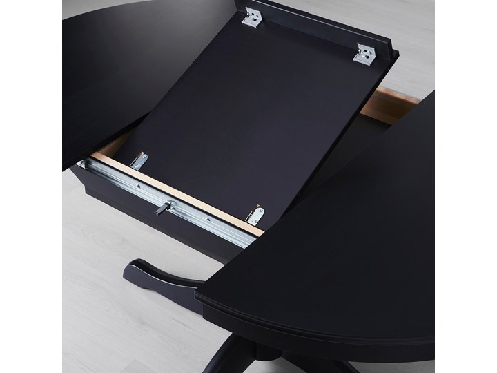 IKEA INGATORP / INGATORP Stół i 4 krzesła, czarny, 110/155 cm Kategoria Stoły z krzesłami Pomieszczenie Salon