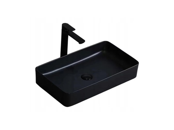 VELDMAN UMYWALKA CERAMICZNA NABLATOWA CUBIC BLACK