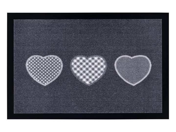Szara wycieraczka Hanse Home Hearts, 40x60 cm Tworzywo sztuczne Kategoria Wycieraczki