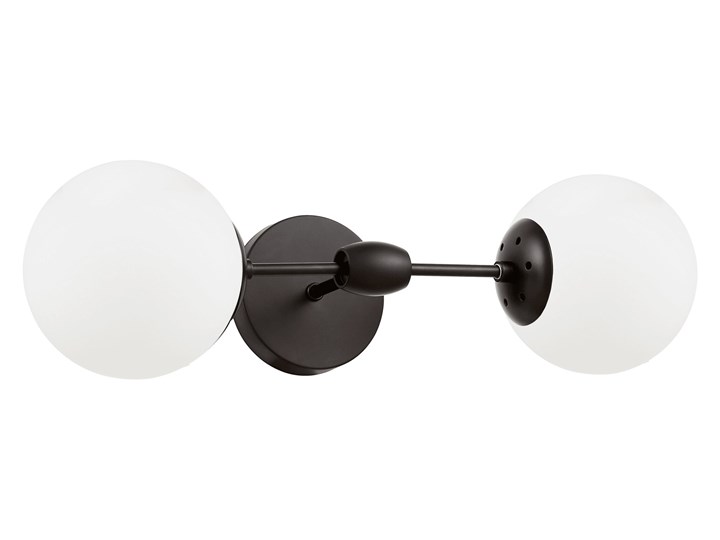 LAMPA ŚCIENNA KINKIET LOFTOWY CZARNO-BIAŁY ZODIAK W2 Szkło Metal Kinkiet z abażurem Kinkiet z kloszem Styl Industrialny