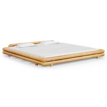 vidaXL Rama łóżka, bambusowa, 200 x 200 cm