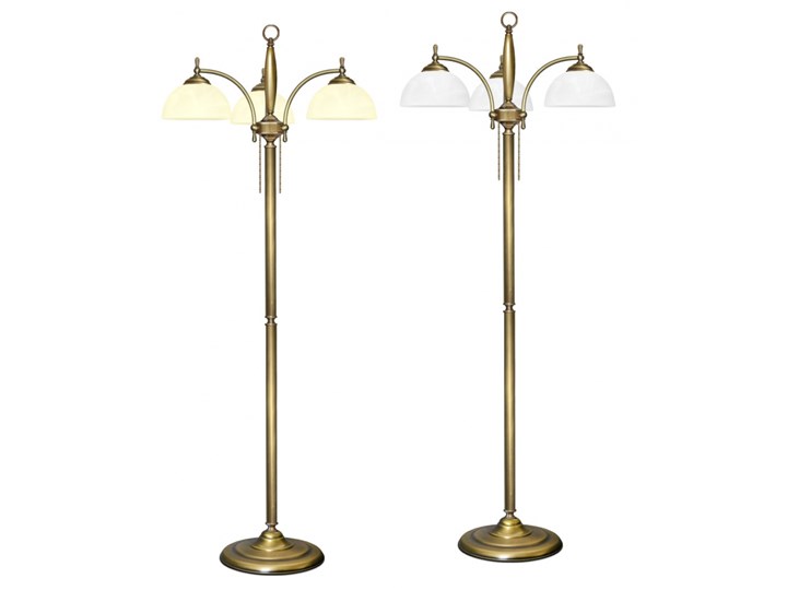 Lampa podłogowa z mosiądzu C-P3 Lampa LED Metal Szkło Lampa z kloszem Kolor Złoty