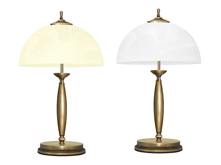 Klasyczna lampa na biurko C-B2B Wysokość 50 cm Mosiądz Lampa LED Szkło Lampa biurkowa Lampa gabinetowa Pomieszczenie Biuro i pracownia Lampa z kloszem Styl Tradycyjny