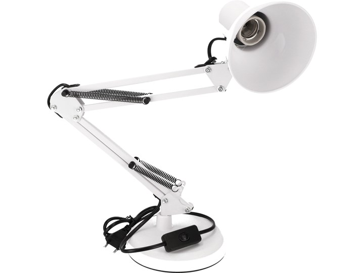 Lampka biurkowa kreślarska PIXI White E27 zestaw biały podstawa i klips EDO777536 Lampa z klipsem Lampa z kloszem Lampa biurkowa Tworzywo sztuczne Wysokość 68 cm Metal Stal Kategoria Lampy stołowe Styl Nowoczesny