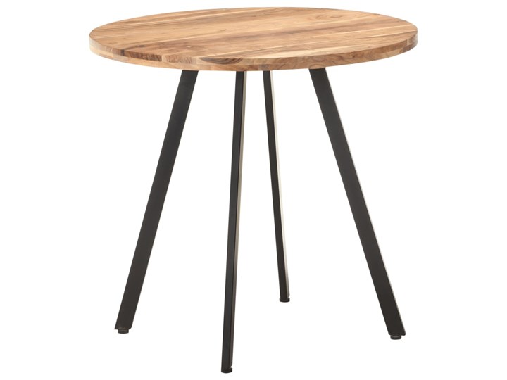 vidaXL Stół jadalniany, 80 cm, lite drewno akacjowe Metal Pomieszczenie Stoły do jadalni Kategoria Stoły kuchenne