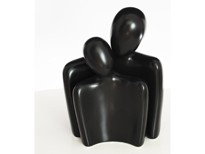 Nowoczesna Figurka Dekoracyjna Para, Komplet – Czarne Kolor Czarny Ceramika Kategoria Figury i rzeźby
