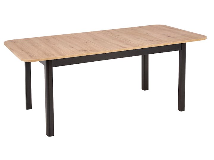 Rozkładany stół w stylu skandynawskim - Dibella Płyta laminowana Wysokość 78 cm Płyta MDF Drewno Pomieszczenie Stoły do jadalni