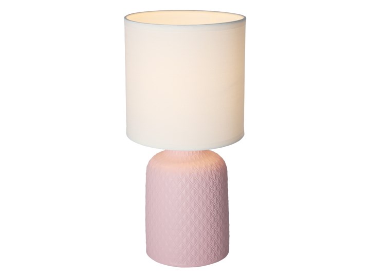 Lampa stołowa różowa ceramika nocna Iner Candellux 41-79855 Lampa nocna Lampa z abażurem Tworzywo sztuczne Styl Tradycyjny