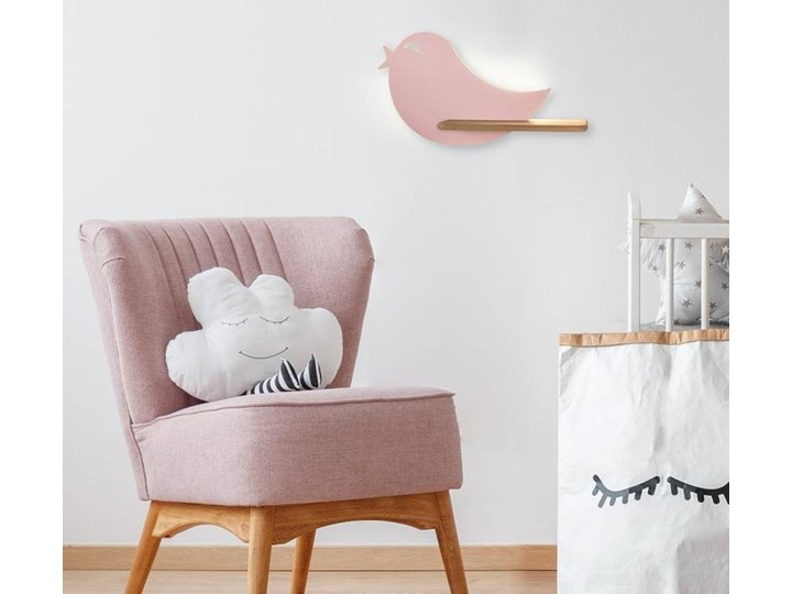 Kinkiet półeczka LED 5W 4000K IQ Kids Bird różowy 21-84736 Typ Lampa LED
