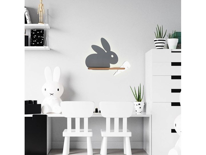 Lampa kinkiet półeczka 5W LED 4000K IQ Kids Rabbit szary 21-85184 Typ Lampa LED Kategoria Lampy dziecięce