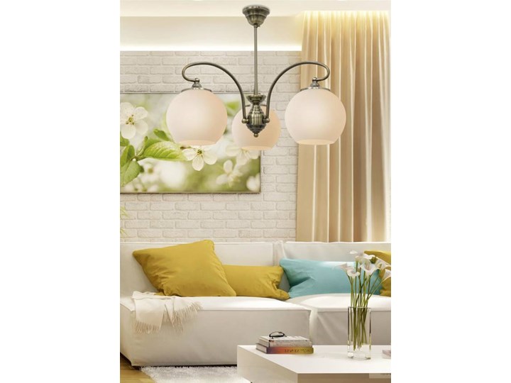 Lampa sufitowa wisząca 3X60W E27 patynowa miedź ORBIT 33-69351