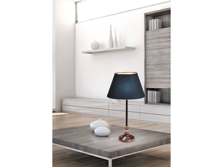 Lampka stołowa gabinetowa czarna Noe 41-38821 Lampa z abażurem Lampa gabinetowa Kolor Czarny