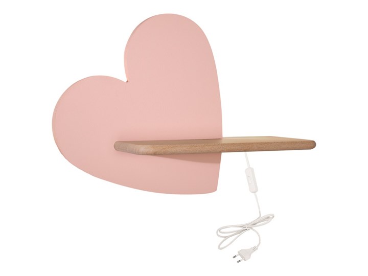 Kinkiet LED 5W lampka dziecka półka serce różowe Heart Candellux 21-84569 Kolor Różowy