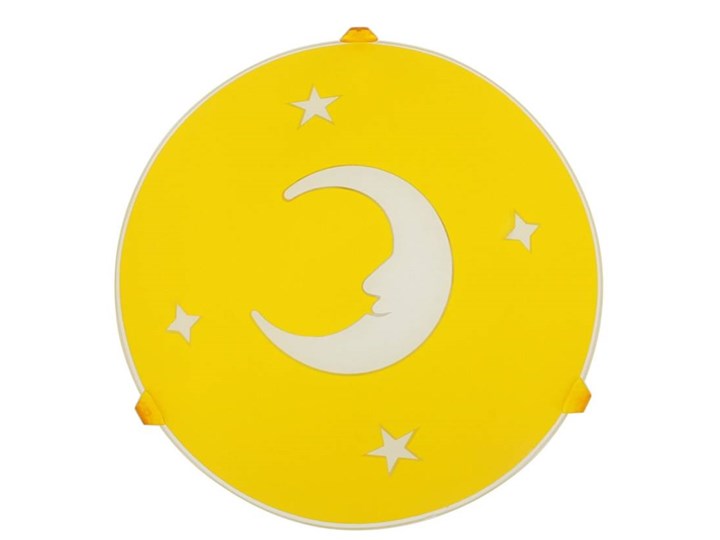 Plafon księżyc żółty okrągły lampa dla dzieci 13-30101