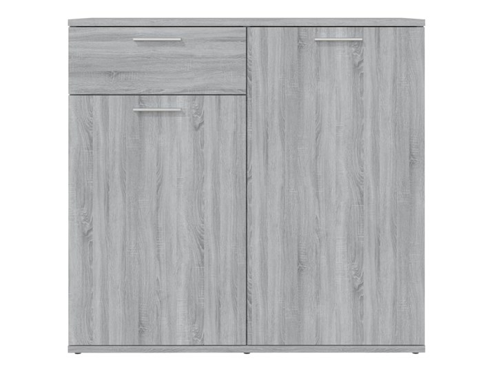 vidaXL Komoda, szary dąb sonoma, 80x36x75 cm Drewno Szerokość 105 cm Wysokość 80 cm Głębokość 36 cm Szerokość 80 cm Styl Minimalistyczny