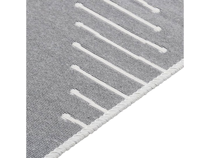 vidaXL Dywanik, ciemnoszary, 80x150 cm, bawełniany Prostokątny Dywany Bawełna Kategoria Dywany Dywaniki Wzór Geometryczny