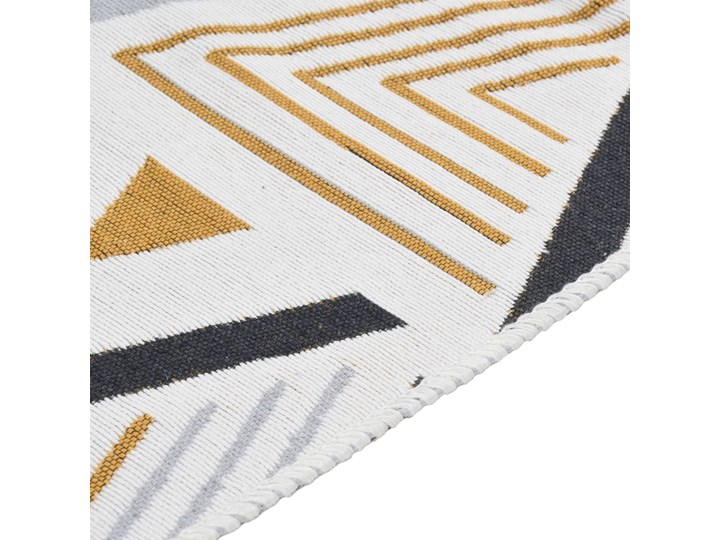 vidaXL Dywan, żółto-szary, 80x150 cm, bawełniany Bawełna Dywaniki Dywany Prostokątny Kategoria Dywany