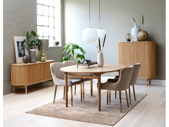 SELSEY Komoda wysoka Yoffers 125 cm dąb Szerokość 110 cm Drewno Pomieszczenie Garderoba Głębokość 45 cm Z szafkami Pomieszczenie Salon